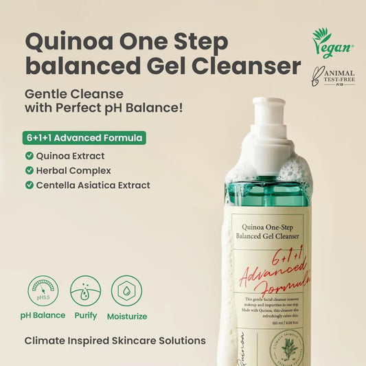 AXIS-Y Quinoa One Step Balanced Gel Cleanser 180ml product front