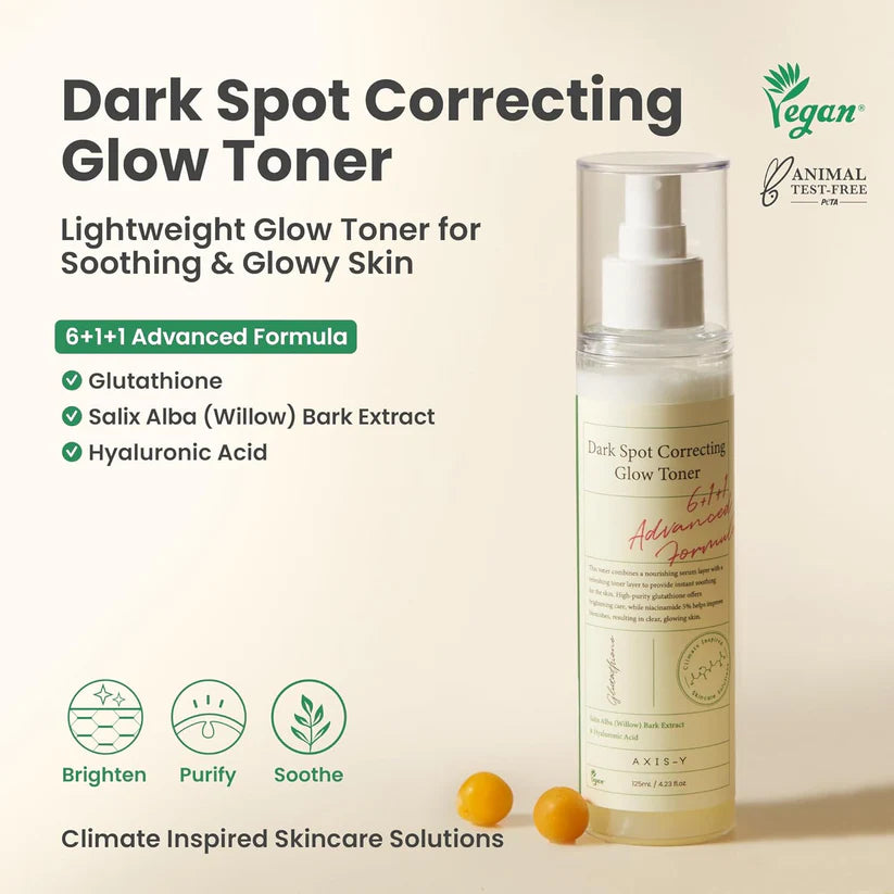 AXIS-Y Dark Spot Correcting Glow Toner 125ml product bottle front view