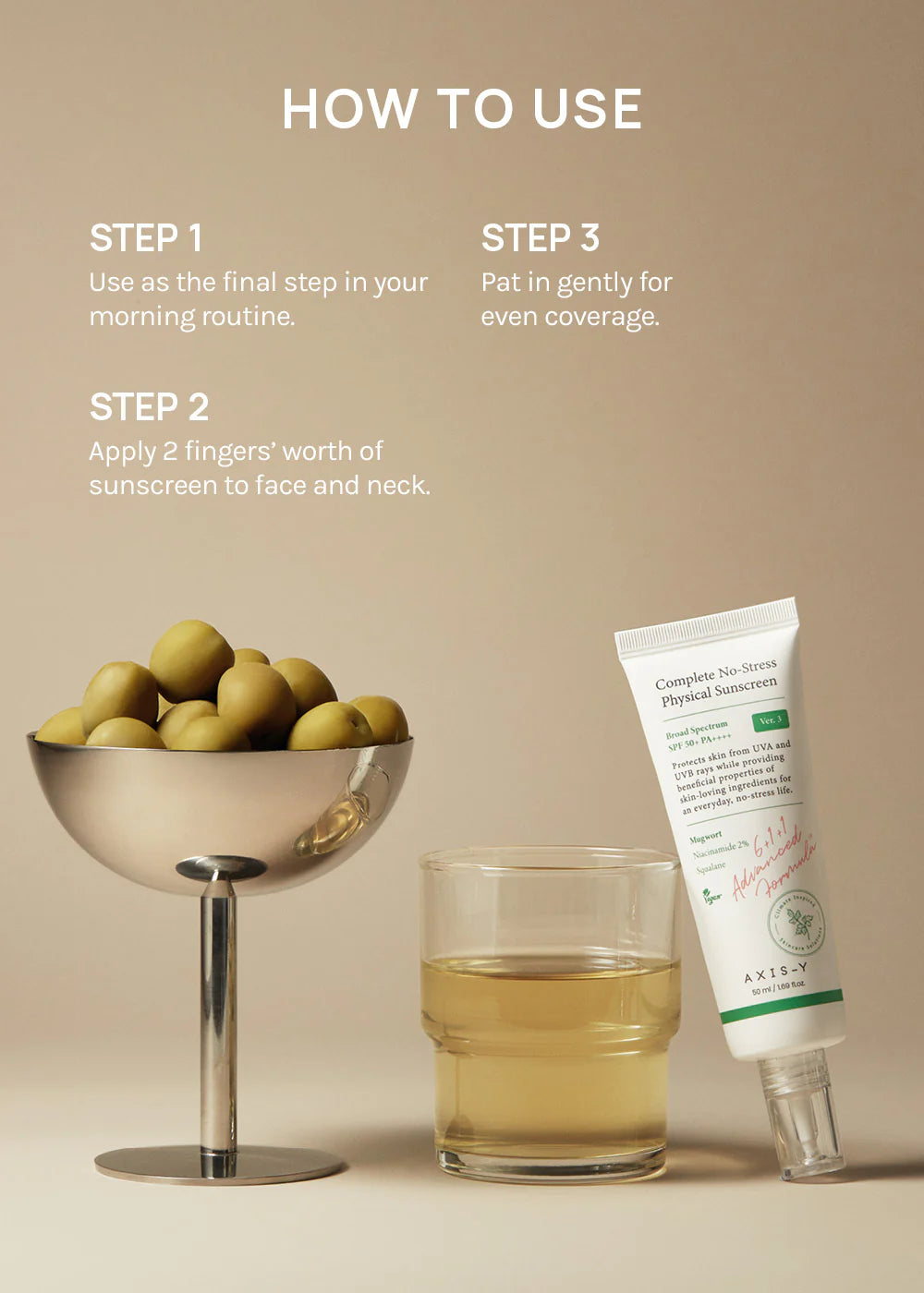 AXIS-Y Complete No-Stress Physical Sunscreen SPF 50