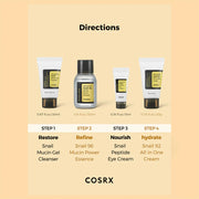COSRX All About Snail Trial Kit 4 pcs full set packaging