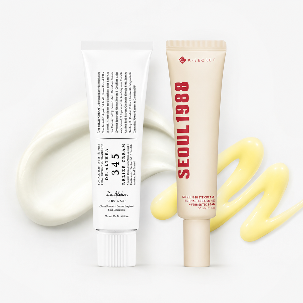 Azadi Glow Duo – K-Secret Seoul 1988 Eye Cream + Dr. Althea 345 Relief Cream
