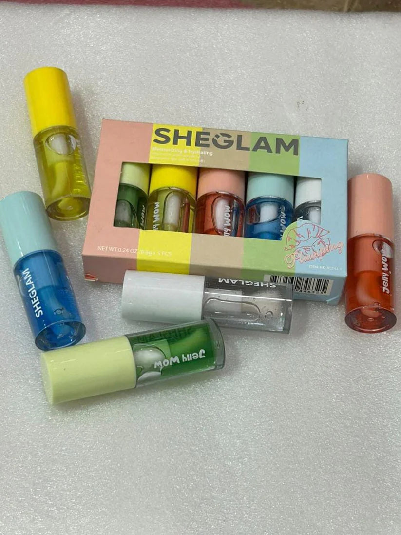 SHEGLAM Jelly Wow Hydrating Lip Oil Transparent Glossy