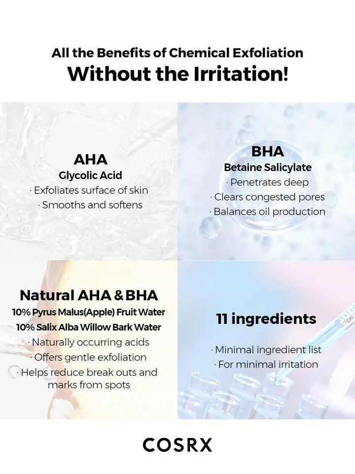COSRX AHA BHA Clarifying Treatment Toner 150ml bottle front