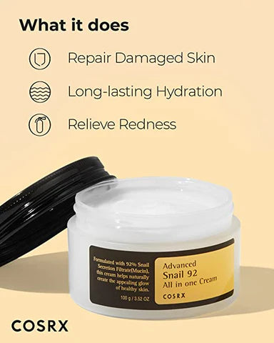 COSRX Advanced Snail 92 All In One Cream 100g product jar front
