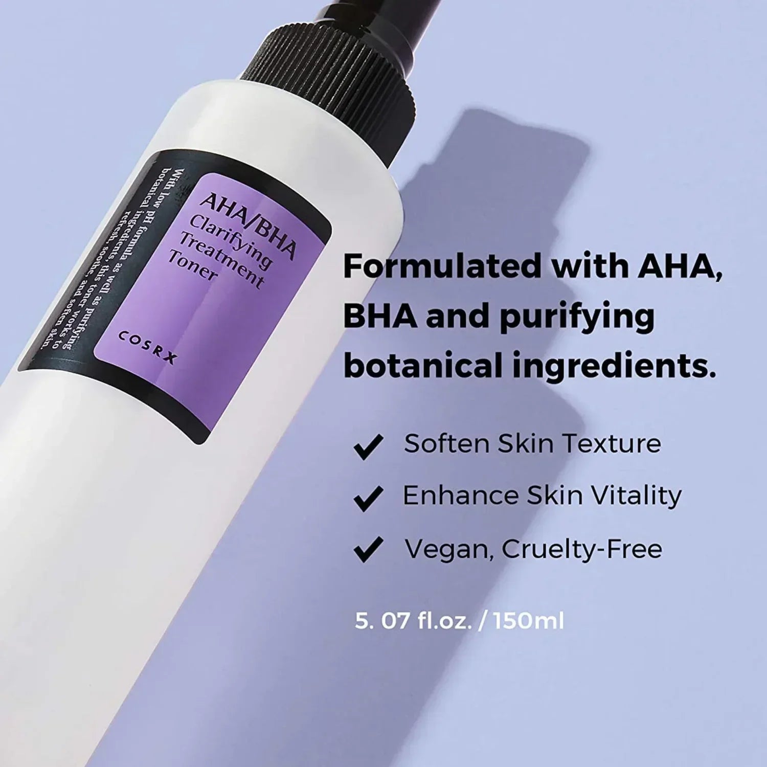 COSRX AHA BHA Clarifying Treatment Toner 150ml bottle front