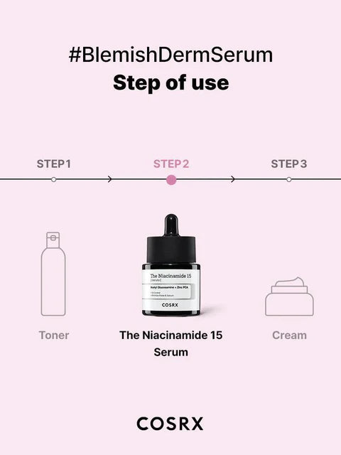 COSRX Niacinamide 15 Serum 20ml lightweight texture for oil control and pore refining