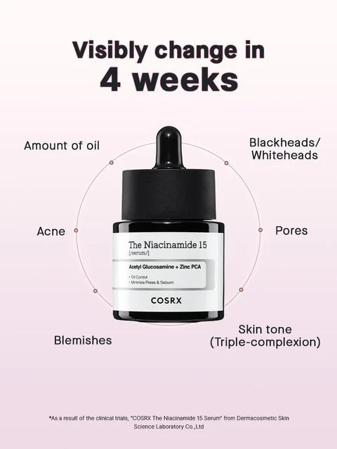 COSRX Niacinamide 15 Serum 20ml lightweight texture for oil control and pore refining