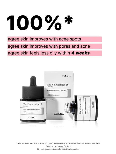 COSRX Niacinamide 15 Serum 20ml lightweight texture for oil control and pore refining