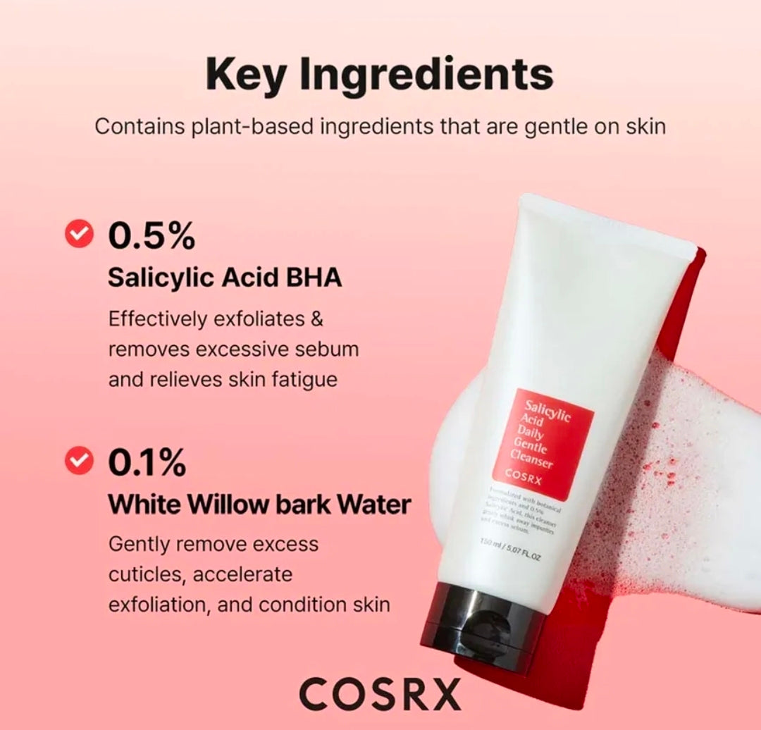COSRX Salicylic Acid Daily Gentle Cleanser